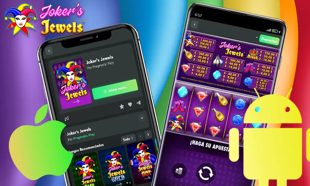Aplicación móvil del tragamonedas Joker’s Jewels
