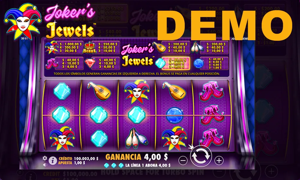 Modo demo de Joker Jewels en Argentina