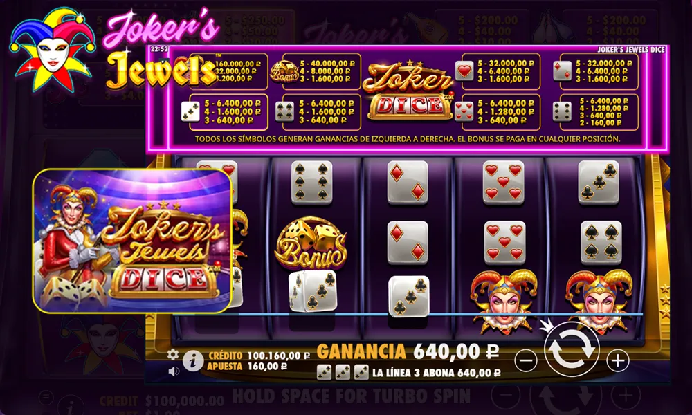 Joker Jewels Dice